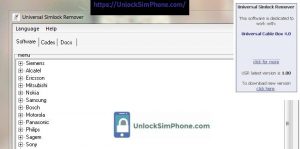 Universal phone Simlock Remover